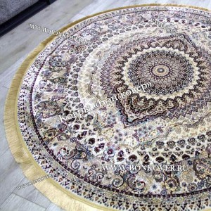 Восточный Ковер Для Гостиной Медальон Дизайн 28748 круг