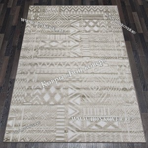 Ковер для гостиной из артшелка дизайн 64 Серый